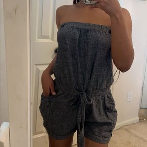 Dark grey romper | summer vibes
